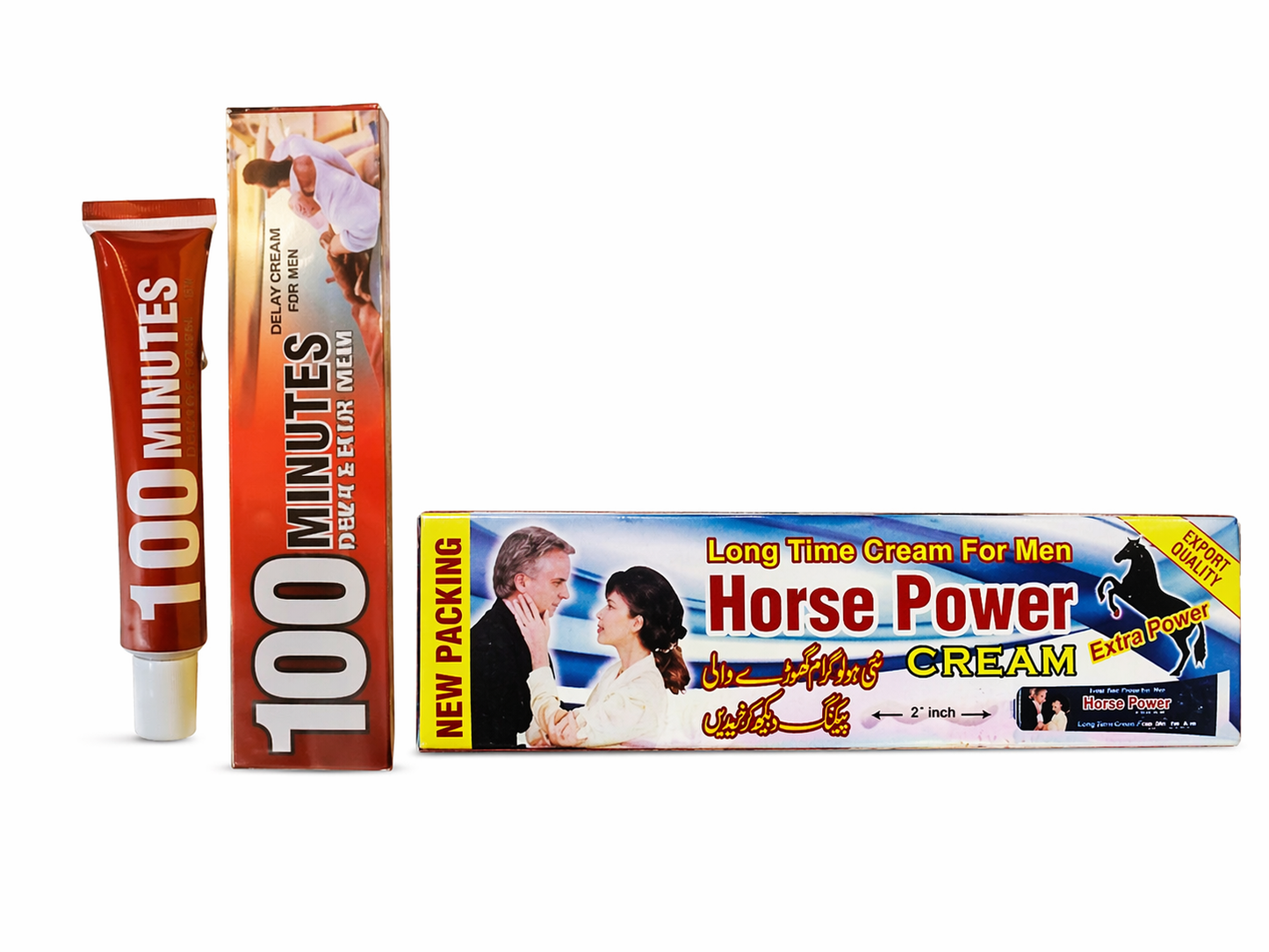 100 Min Delay Cream for Men and Horse Power Delay Cream