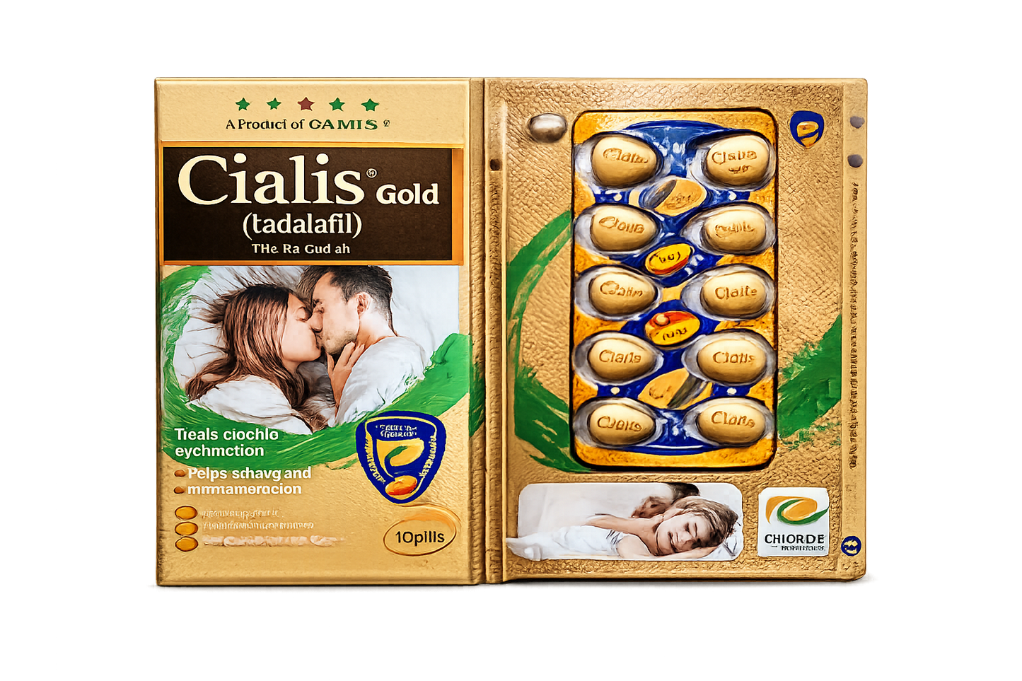 Cialis Gold Tablets (Tadalafil) – Long-Lasting Performance Support for Men (Pack)