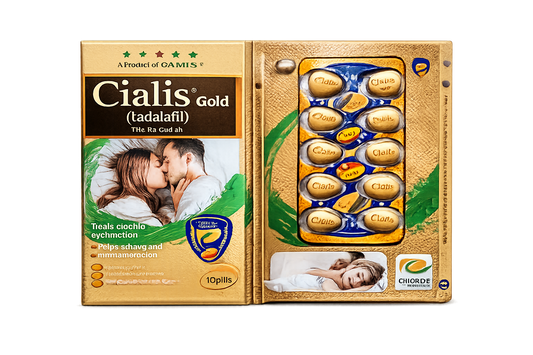 Cialis Gold Tablets (Tadalafil) – Long-Lasting Performance Support for Men (Pack)
